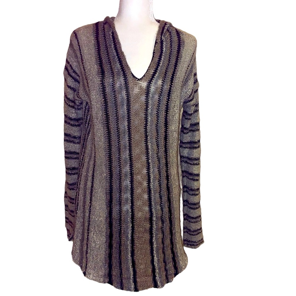Snails & Cinnamon Baja Type Tunic with Hood